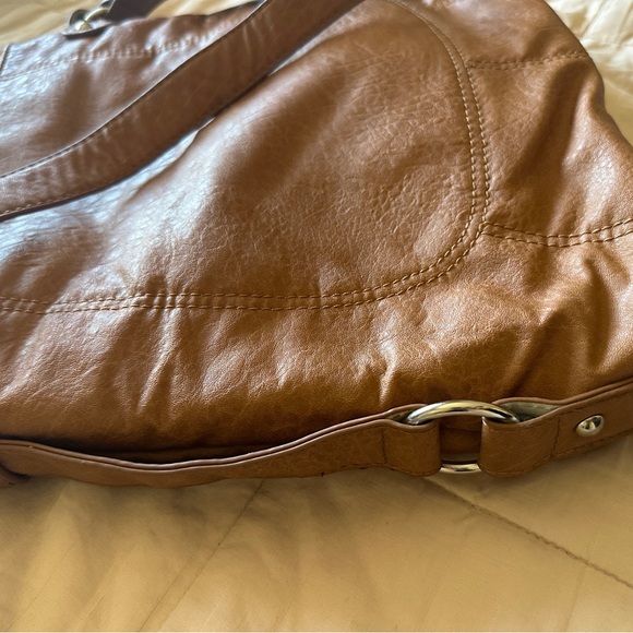 Tan Light Brown Bueno Large Handbag Shoulder Strap Purse Women’s Leather - Picture 8 of 8